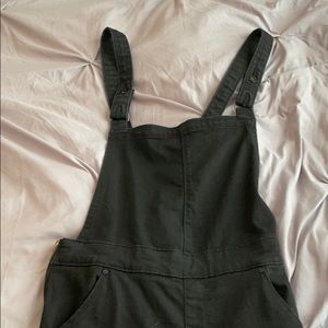 black overalls